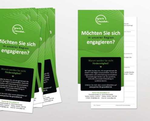 Partner für Gesundheit e.V. - Flyergestaltung
