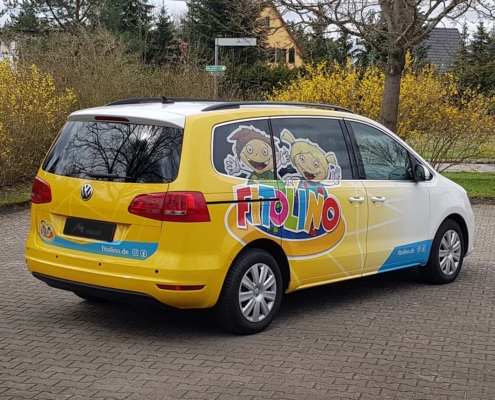 Fitolino - Fahrzeugteilfolierung mit Werbung im Digitaldruck