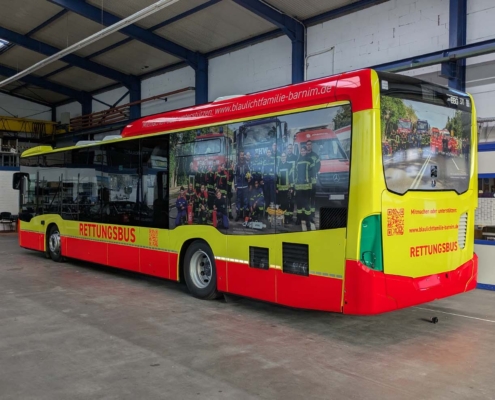 BBG Barnimer Busgesellschaft - Fahrzeugvollfolierung des Rettungsbus